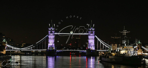 Tower Bridge at night - London