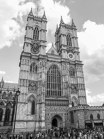 Westminster Abbey bw - 2018